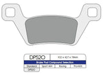 DP Brakes Standard Sintered Metal Brake Pads For Kymco MXU 500 4X4 2011-2014 Front