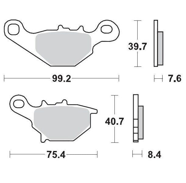 Moto Master Racing GP SinterPRO Brake Pads For Suzuki RM 80 1996-2001 Front Left