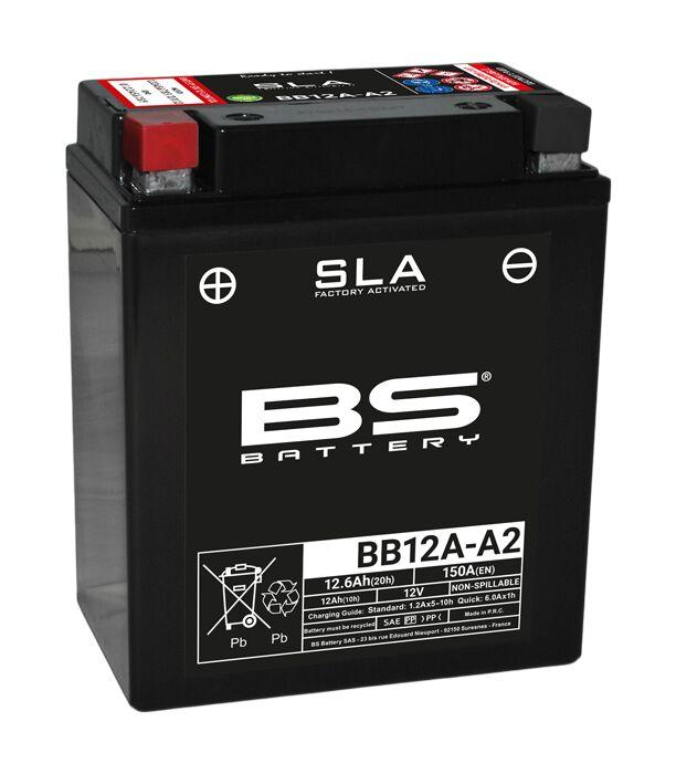 BS Battery SLA AGM Battery For Cagiva ALETTA ORO 125 1985-1987 - Black