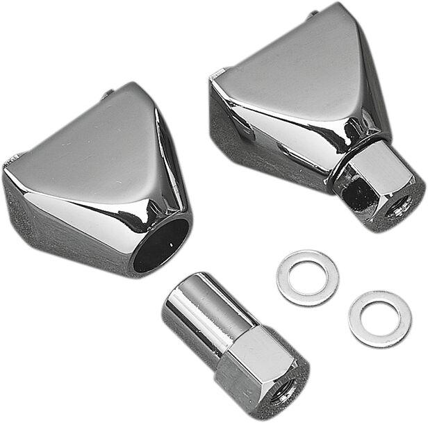 Drag Specialties Swingarm End Cap Adjusters For Harley Davidson FLHTC1340 1983-1986 Rear - Chrome