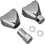Drag Specialties Swingarm End Cap Adjusters For Harley Davidson FLHTC1340 1983-1986 Rear - Chrome