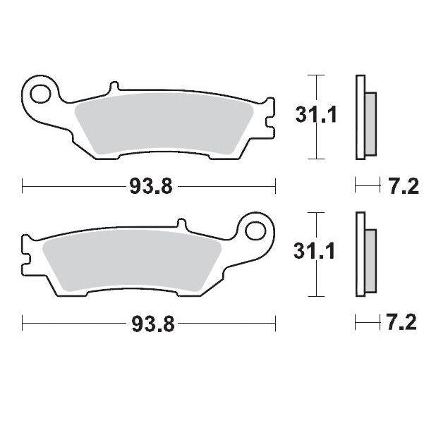 Moto Master Racing GP SinterPRO Brake Pads For Yamaha WRF250 2005-2015 & 2017 & 2019 Front