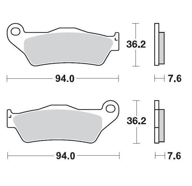 Moto Master Ceramic Brake Pads For Moto Morini 6 1/2 Seimmezzo 650 SCR ABS 2022-2024 - Rear
