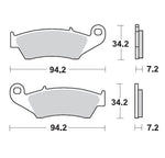 Moto Master Racing GP SinterPRO Brake Pads For Cannondale C 440 R 2003-2006 Rear