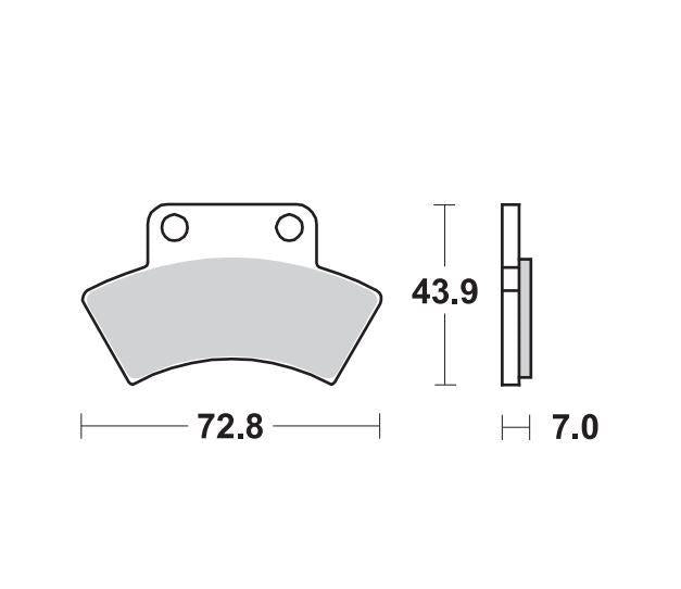 Moto Master Nitro ATV Brake Pads For Polaris 300 2X4 1994-1995 - Rear