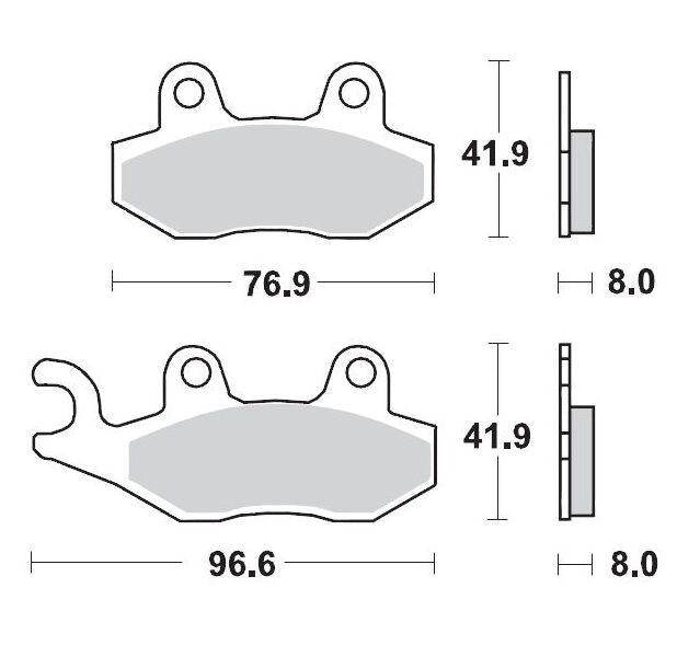 Moto Master Racing Brake Pads For Can Am Commander 1000 EFI 2011-2017 Front Right