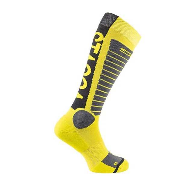 Sidi 2026 Rapidus Motorcycle Socks - Yellow/Grey/Black