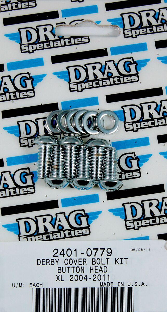 Drag Specialties Bolt Set For Harley Davidson XL 1200 C 2004-2020 - Silver