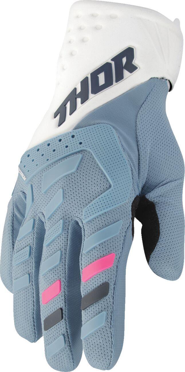 Thor Womens Spectrum Gloves - Starlight Blue White
