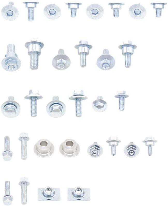 UFO Full Plastic Fastener Kit For Honda CRF250L 2014-2017 - Steel