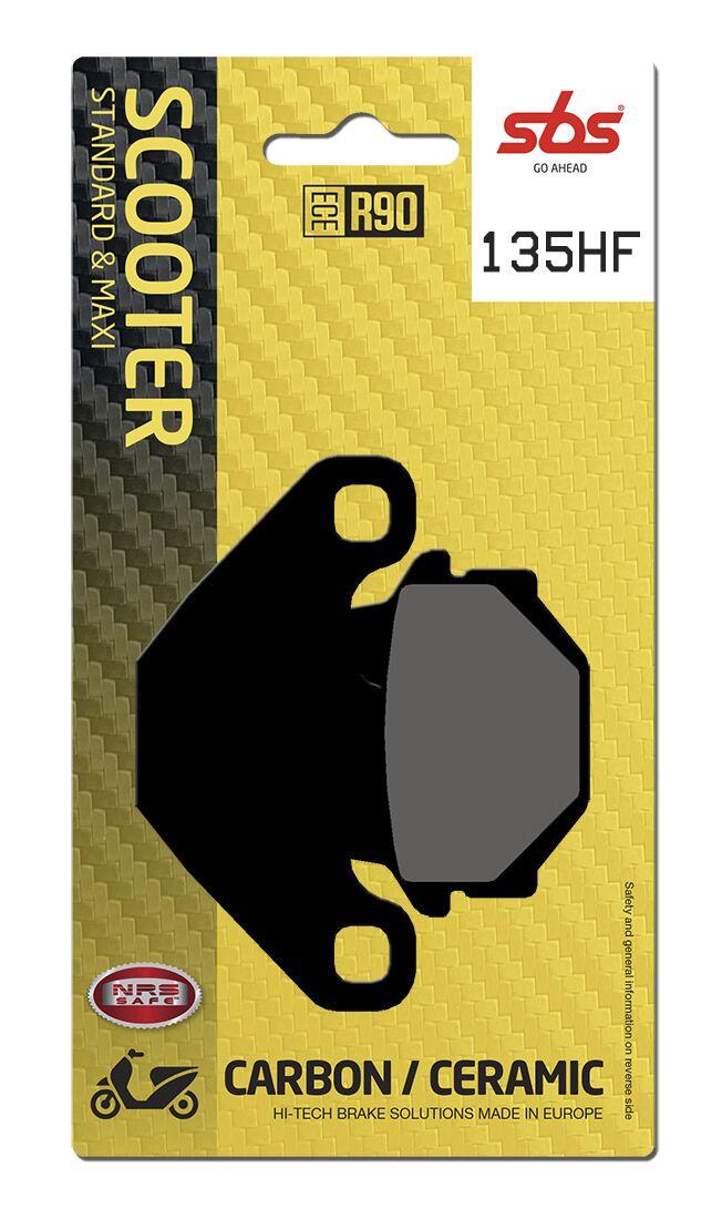 SBS HF Street Ceramic Organic Rear Brake Pads For Peugeot Django 125 2015-2016