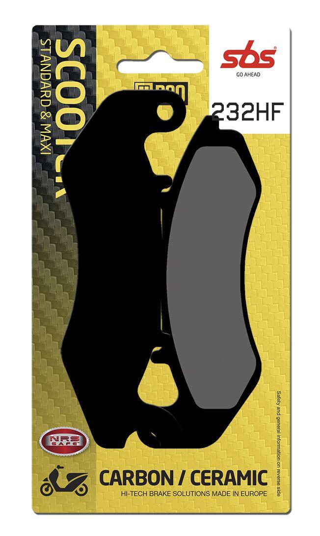 SBS Carbon Tech Organic Front Brake Pads For Keeway CityBlade 125 2017-2019