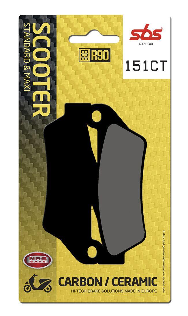 SBS Carbon Tech Organic Front Brake Pads For ItalJet Dragster 125 2020