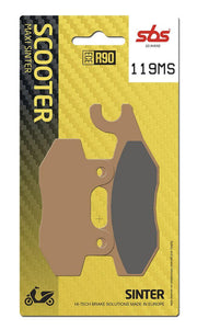 SBS MS Maxi Sintered Rear Brake Pads For Kymco Agility City 125 2014-2016