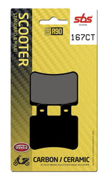 SBS Carbon Tech Organic Front Brake Pads For Derbi Boulevard 125 2003-2007