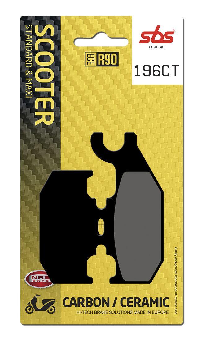 SBS Carbon Tech Organic Rear Brake Pads For Benelli Caffenero 250 2008-2014