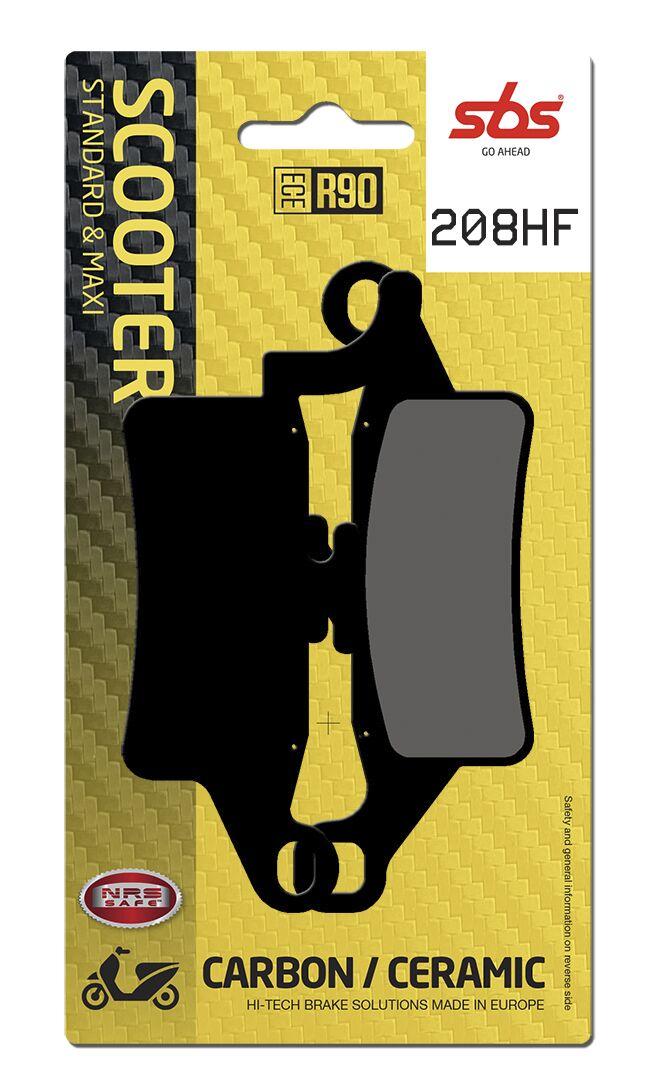 SBS HF Street Ceramic Organic Front Brake Pads For Yamaha HW 125 2012-2017
