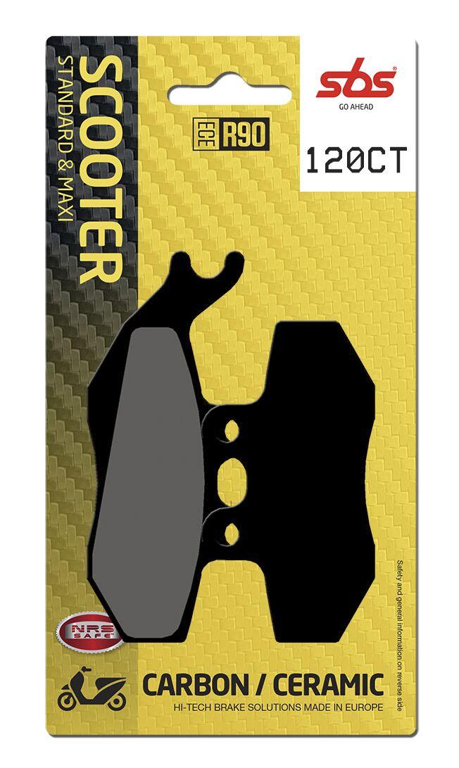 SBS Carbon Tech Organic Front Brake Pads For Gilera D.N.A 125 2001-2003