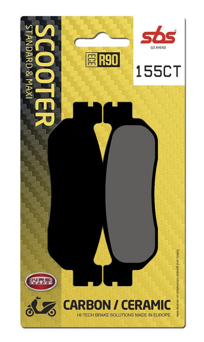 SBS Carbon Tech Organic Rear Brake Pads For Yamaha VP 250 2007-2009