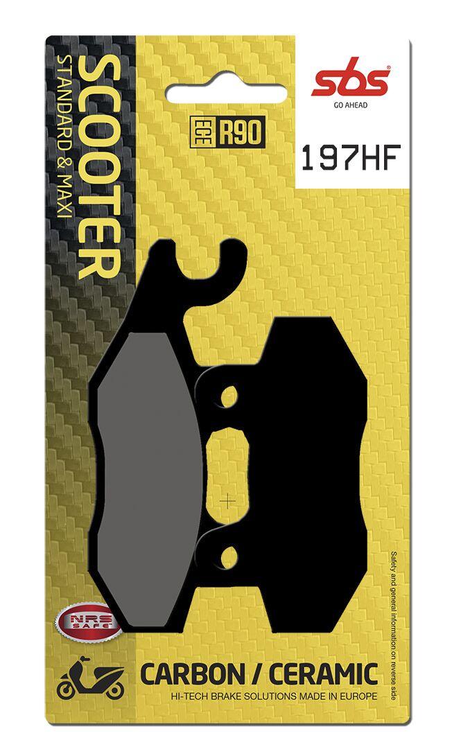 SBS HF Street Ceramic Organic Front Left Brake Pads For Suzuki AN 400 2007-2009