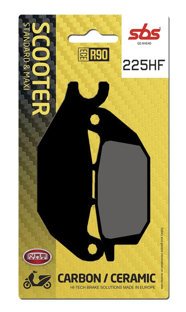 SBS HF Street Ceramic Organic Rear Brake Pads For Yamaha MW 125 2014-2016