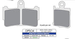 DP Brakes SDP HH+ Supersport Pads For Honda VFR 1200 F 2010-2016 Front