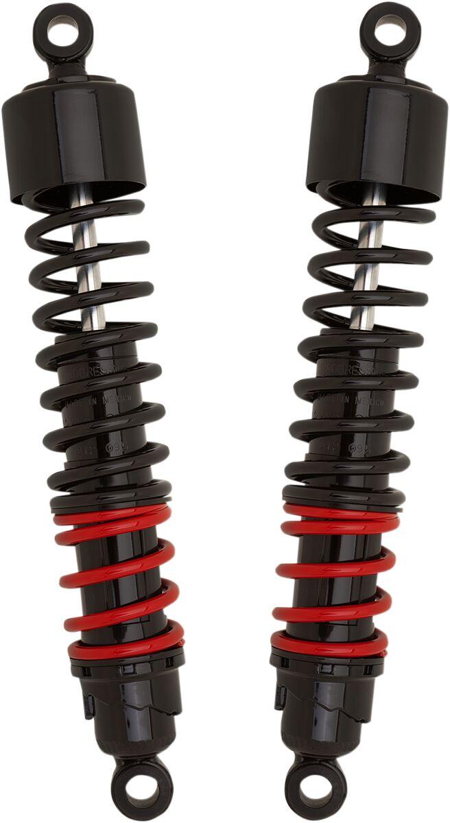 Burly Stiletto Shocks For Harley Davidson FLD 1690 2012-2013 Rear 318.00 mm (12.50") - Black Red