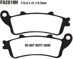 EBC SFA-HH Series Sintered Scooter Brake Pads For Honda FES 125 Pantheon 1998-2006 Front