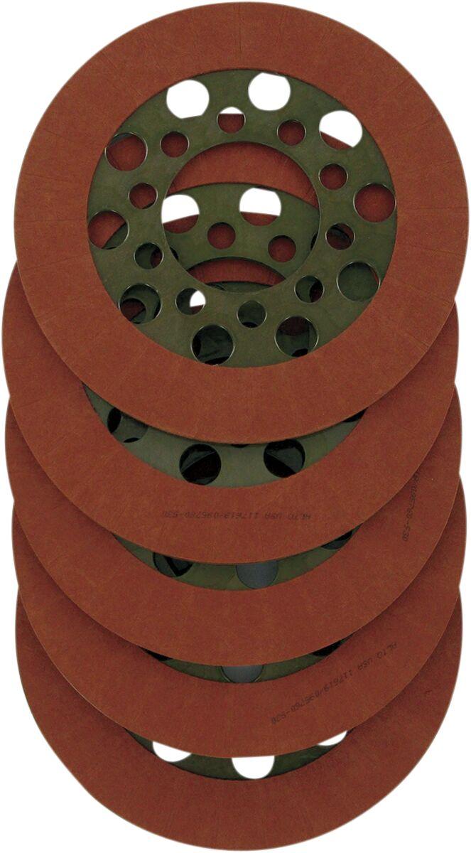 Alto Products Eagle Organic Clutch Friction Plate Set For Harley Davidson FL 1200 1970-1977 - Red