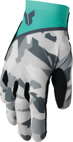 Thor Womens Sportmode Shadow Gloves - Black Grey Teal White