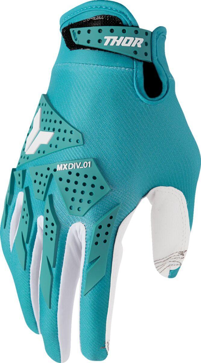 Thor Womens Launchmode XP Gloves - Aqua/White