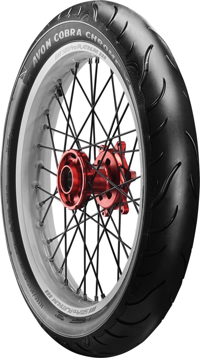 Avon Cobra Chrome AV91 Front Tyre TL 73H 130/90B16"