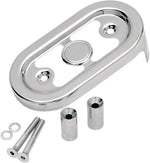 Drag Specialties Regulator Covers For Harley Davidson XL 1200 C 1996-2003 - Chrome