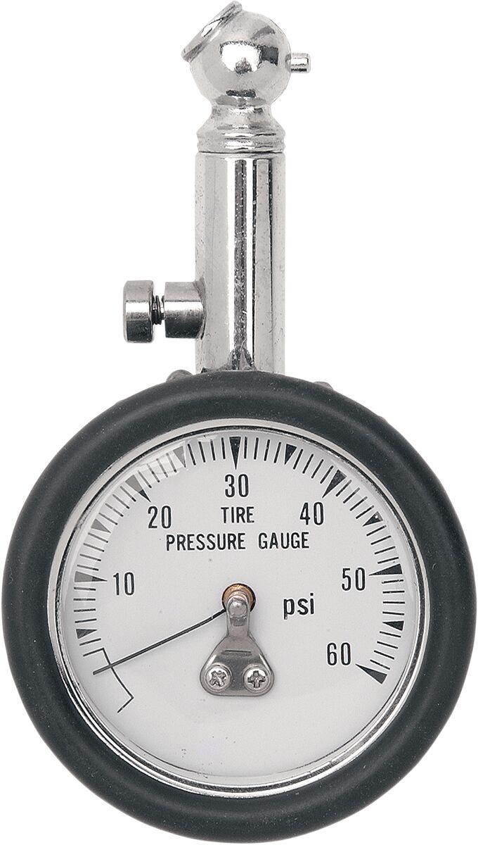 Drag Specialties Tyre Pressure Gauge - Silver