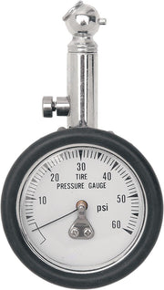 Drag Specialties Tyre Pressure Gauge - Silver