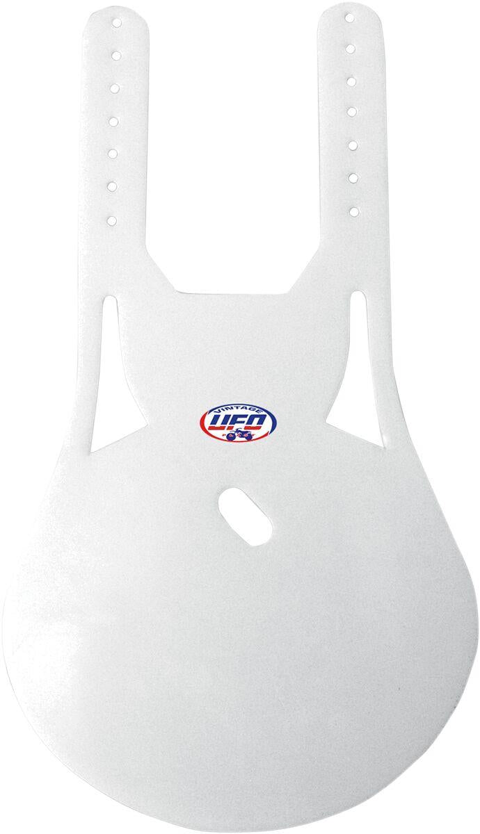 UFO Vintage Universal Long Oval Front Number Board - White