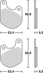 TRW All Round Sintered Metal Brake Pads For Harley Davidson FX 1200 1974-1979 Front