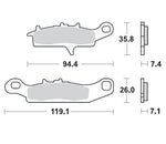 Moto Master Racing Brake Pads For Kawasaki KFX450R 2x4 2008-2014 Front Left