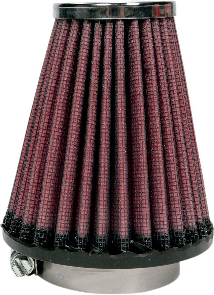 K&N Universal Clamp On Air Filter For Yamaha XS 500 1976-1979 - Black Red