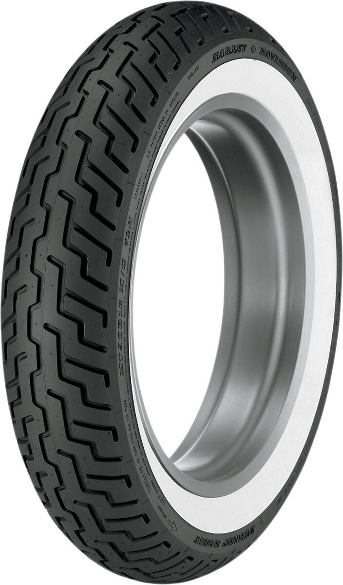 Dunlop D402 Front Tyre Wide Whitewall TL 72H MT90-16"