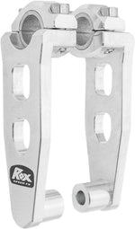 Rox Speed FX Elite Pivoting Handlebar Risers For Honda CRF250R 2018-2021 12.5 cm (5") - Chrome