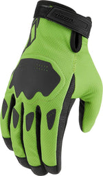 Icon Hooligan CE Gloves - Black Green