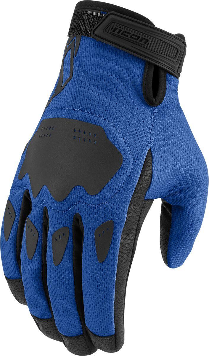 Icon Hooligan CE Gloves - Black Blue