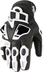 Icon Hypersport Short Gloves - Black Brown White