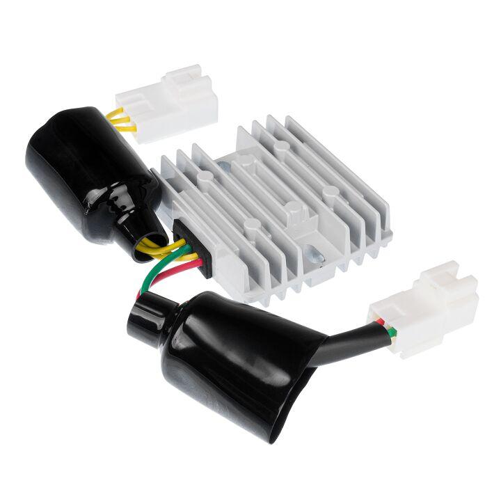 Motoplat Regulator For Honda CBR 1000 RR 2004-2011 - Black/Silver