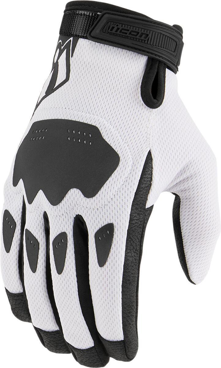 Icon Hooligan CE Gloves - Black White