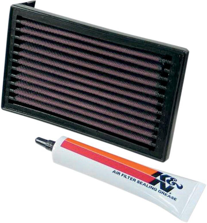 K&N High Flow Air Filter For Yamaha XT 600 1990 - Black Red