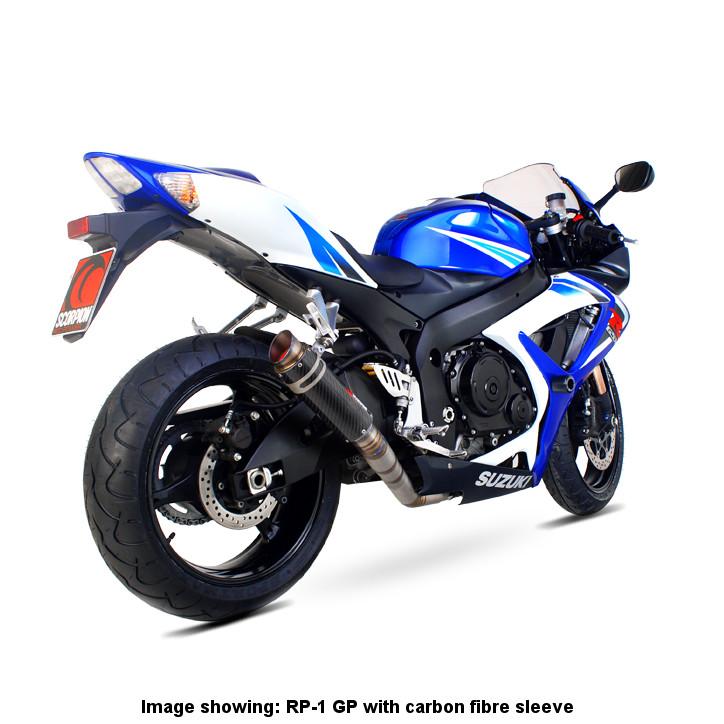 Scorpion RP1-GP Slip-On Titanium For Suzuki GSX-R600 2006-2007