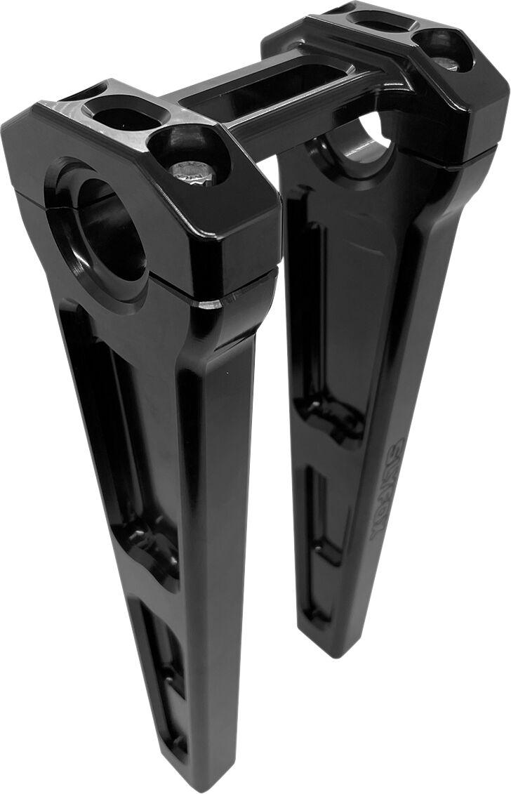 Slyfox Handlebar Riser Kit 10" x 1" - Aluminum - Black