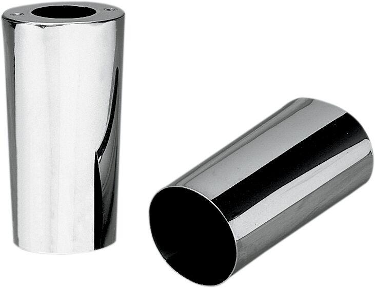 Drag Specialties Fork Slider Covers For Harley Davidson FL 1200 1949-1977 - Chrome